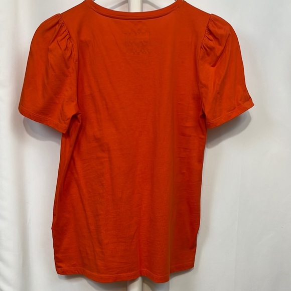 Charter Club Short Sleeve Orange Top Small - Picture 5 of 7
